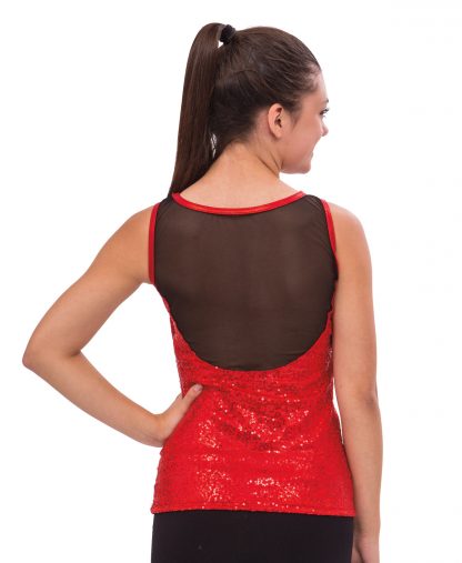 Sweetheart Neck Top (Red Back)