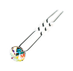 Solitaire Hairpins Silver