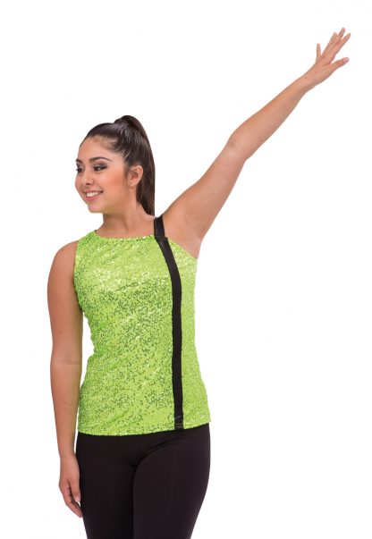 Asym Top w/ Contrasting Band (Green)